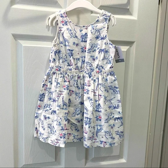 knee length dresses for ladies Girls Tie Back Dress in Blooming 7Y main image 0